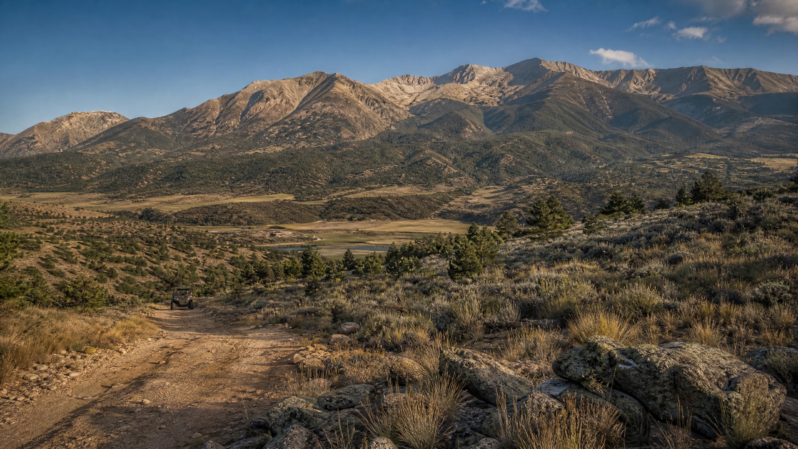 Wide high-country trail view near Buena Vista, Colorado