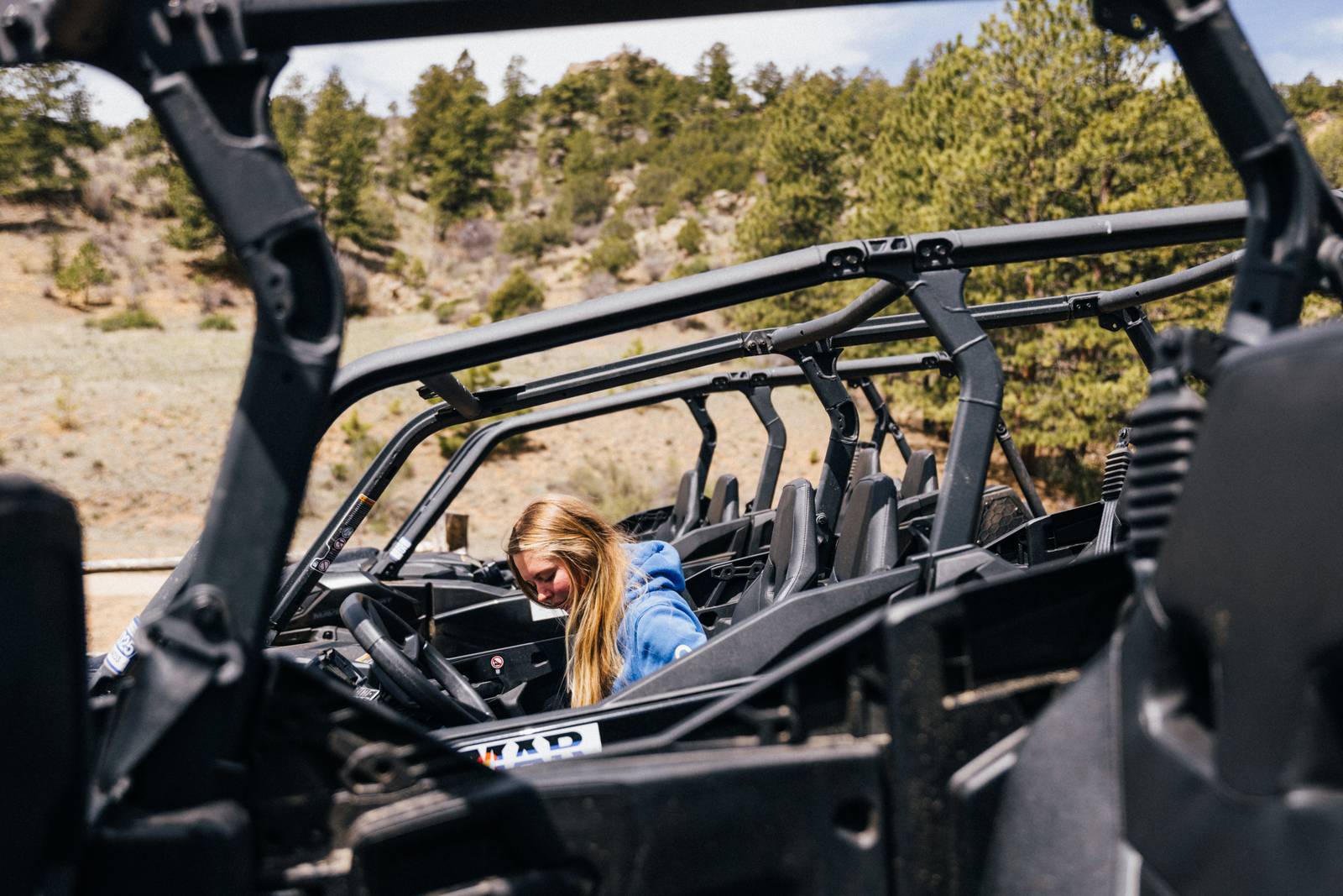RMAR side-by-side UTV on a dusty Colorado trail